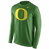 Oregon Ducks Nike Cotton Logo Long Sleeve WEM T-Shirt - Green,baseball caps,new era cap wholesale,wholesale hats